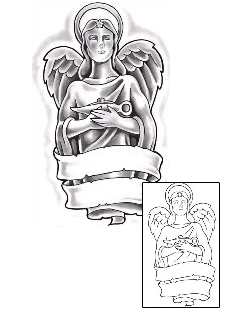 Angel Tattoo Religious & Spiritual tattoo | GUF-00524