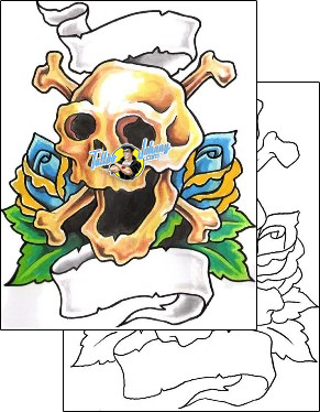 Skull Tattoo horror-skull-tattoos-grumpy-guf-00561