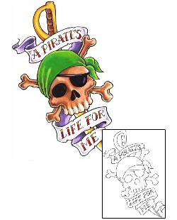 Crossbones Tattoo Miscellaneous tattoo | GUF-00571