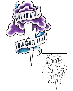 Miscellaneous Tattoo White Lightning Tattoo