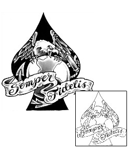 Spade Tattoo Semper Fidelis Spade Tattoo