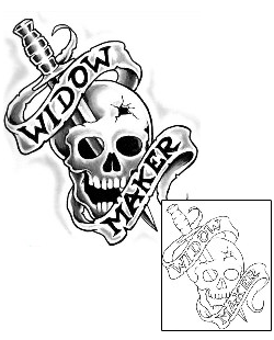 Skull Tattoo Widow Maker Tattoo
