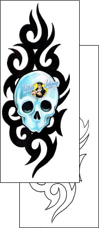 Skull Tattoo horror-skull-tattoos-grumpy-guf-00613
