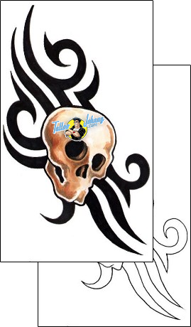 Skull Tattoo horror-skull-tattoos-grumpy-guf-00625