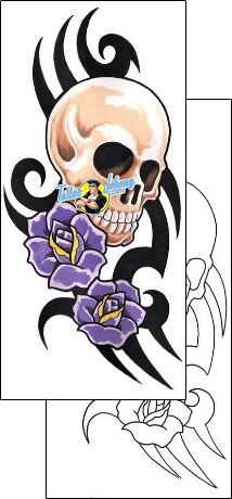 Skull Tattoo horror-skull-tattoos-grumpy-guf-00631