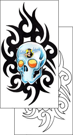 Skull Tattoo horror-skull-tattoos-grumpy-guf-00640