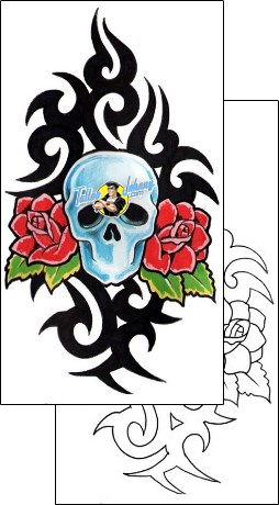Skull Tattoo tattoo-styles-tribal-tattoos-grumpy-guf-00652