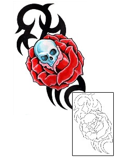 Skull Tattoo Plant Life tattoo | GUF-00657
