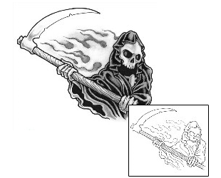 Reaper Tattoo Horror tattoo | GUF-00682