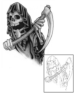 Reaper Tattoo Horror tattoo | GUF-00689