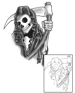 Reaper Tattoo Horror tattoo | GUF-00694