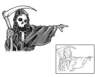 Reaper Tattoo Horror tattoo | GUF-00697