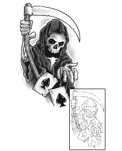 Reaper Tattoo Horror tattoo | GUF-00716