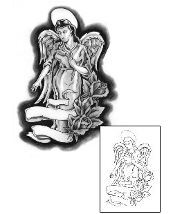 Angel Tattoo Religious & Spiritual tattoo | GUF-00722