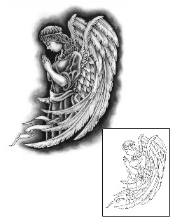 Angel Tattoo Religious & Spiritual tattoo | GUF-00727