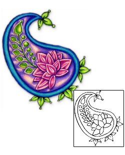 Flower Tattoo Plant Life tattoo | GYF-00006