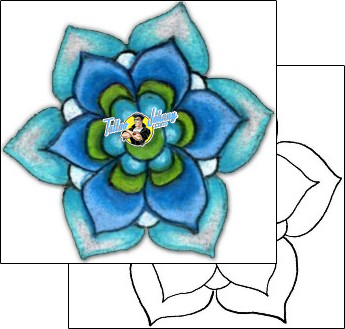 Flower Tattoo plant-life-flowers-tattoos-gina-casey-gyf-00007