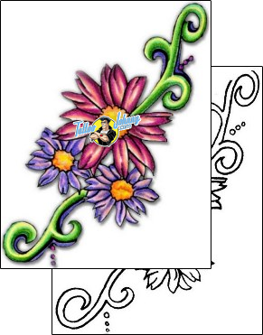 Flower Tattoo plant-life-flowers-tattoos-gina-casey-gyf-00019
