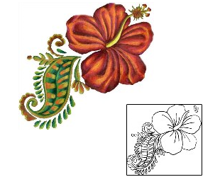 Hibiscus Tattoo For Women tattoo | GYF-00020