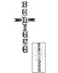 Cross Tattoo Religious & Spiritual tattoo | HAF-00012