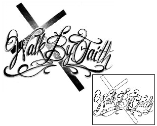 Faith Tattoo Religious & Spiritual tattoo | HAF-00034