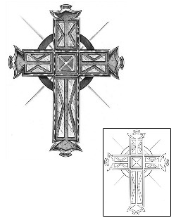 Cross Tattoo Religious & Spiritual tattoo | HAF-00049