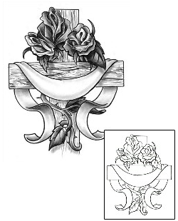 Rose Tattoo Religious & Spiritual tattoo | HAF-00068