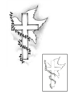 Cross Tattoo Religious & Spiritual tattoo | HAF-00070