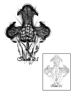 Cross Tattoo Religious & Spiritual tattoo | HAF-00093