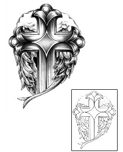 Cross Tattoo Religious & Spiritual tattoo | HAF-00106