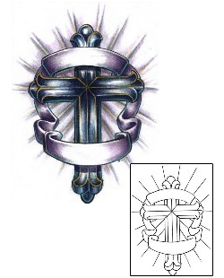 Cross Tattoo Religious & Spiritual tattoo | HAF-00146