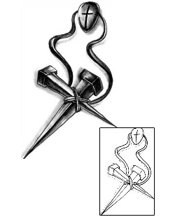 Iron Nail Tattoo Religious & Spiritual tattoo | HAF-00194