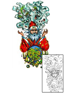 Wizard Tattoo Mythology tattoo | HGF-00018