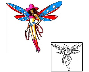 Picture of Confederate Fairy Tattoo