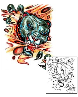 Torn Ripped Skin Tattoo Animal tattoo | HGF-00140
