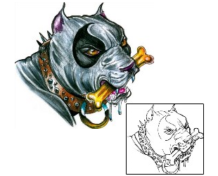 Dog Tattoo Jinx Pit Bull Tattoo