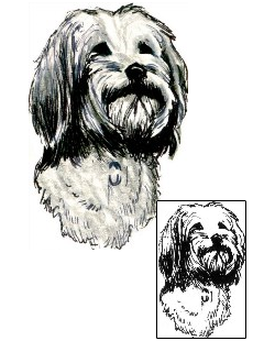 Dog Tattoo Shaggy Dog Tattoo