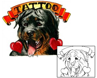 Dog Tattoo Roger Rottweiler Tattoo