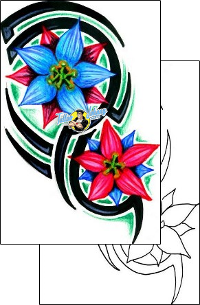 Flower Tattoo plant-life-flowers-tattoos-hector-guma-hgf-00173