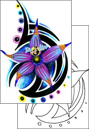Flower Tattoo plant-life-flowers-tattoos-hector-guma-hgf-00175
