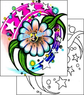 Flower Tattoo plant-life-flowers-tattoos-hector-guma-hgf-00177
