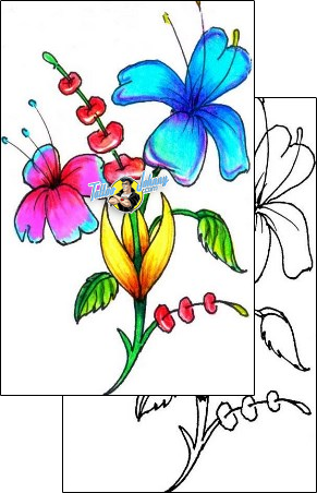Flower Tattoo plant-life-flowers-tattoos-hector-guma-hgf-00181