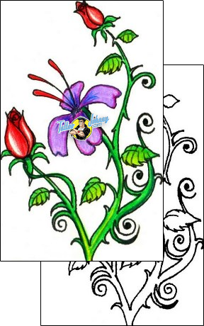 Flower Tattoo plant-life-flowers-tattoos-hector-guma-hgf-00183