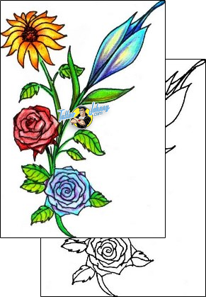 Flower Tattoo plant-life-flowers-tattoos-hector-guma-hgf-00184