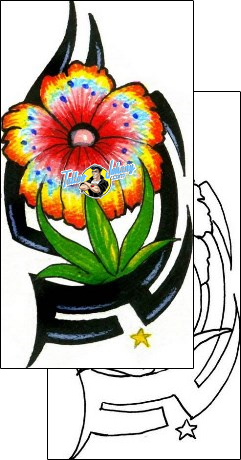 Flower Tattoo plant-life-flowers-tattoos-hector-guma-hgf-00193