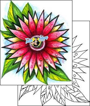 Flower Tattoo plant-life-flowers-tattoos-hector-guma-hgf-00204