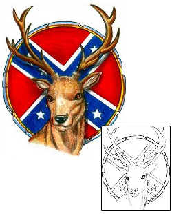 Deer Tattoo HGF-00227