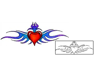 Sacred Heart Tattoo Religious & Spiritual tattoo | HGF-00258