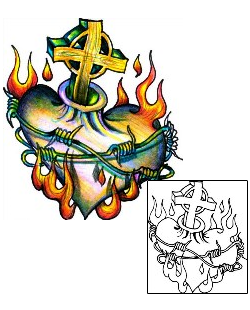Sacred Heart Tattoo Religious & Spiritual tattoo | HGF-00263