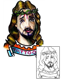 Jesus Tattoo Religious & Spiritual tattoo | HGF-00270